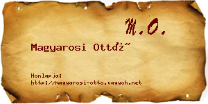 Magyarosi Ottó névjegykártya